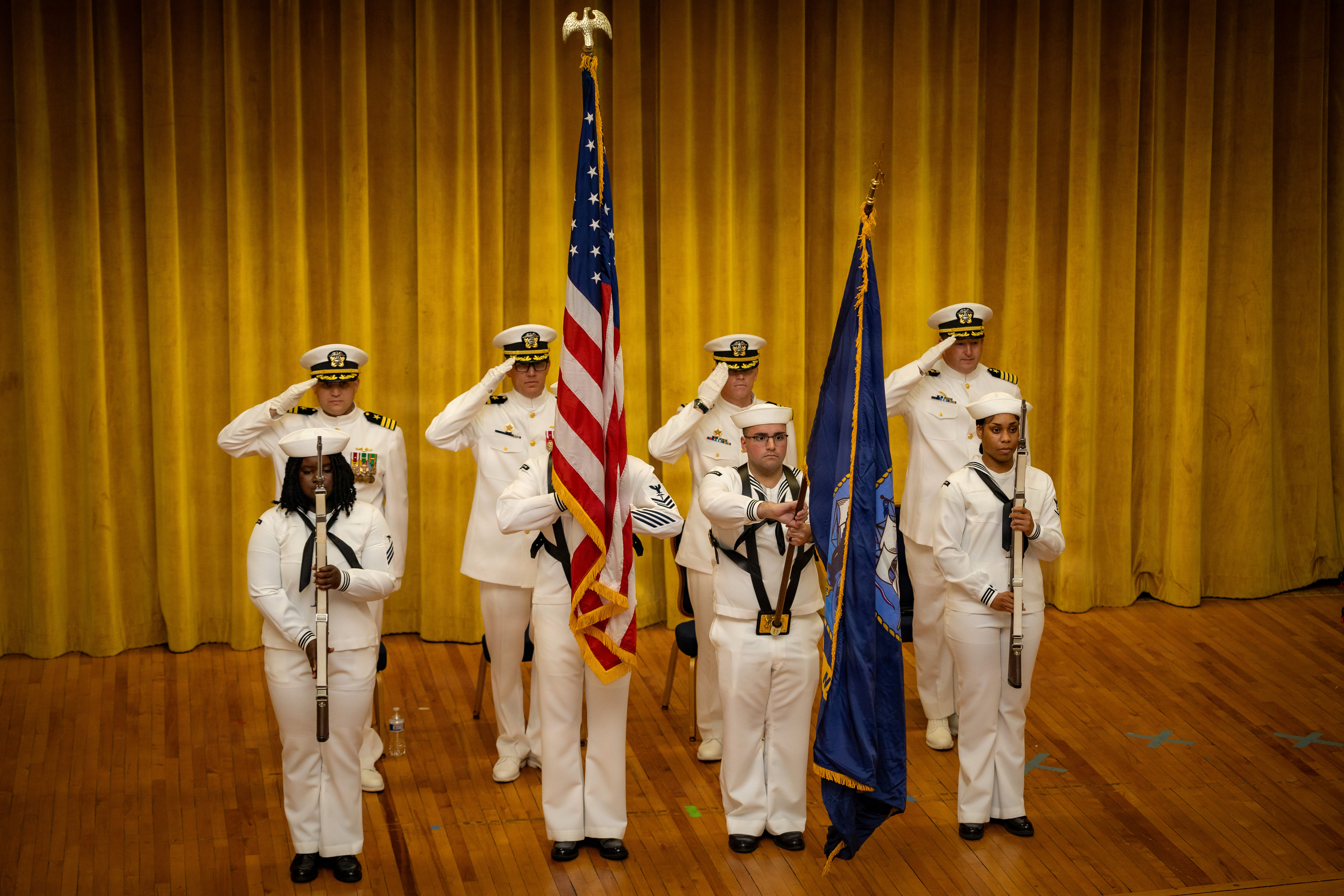 USS North Dakota Holds Change of Command Ceremony